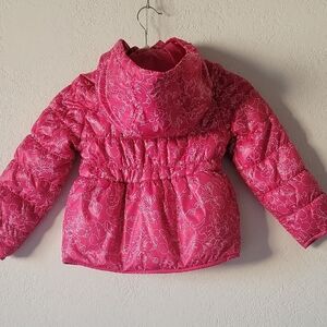 Disney Pink Mini Mouse Sz5/6 Puffer Jacket Girls